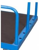 Carrello per trasporto pannelli,piano 160x80 Antiscivolo (Tubolari NON inclusi) - 4 Ruote girevoli