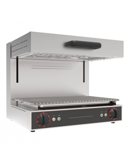 Salamandra Eco a piano mobile AISI430 -  sup. di cottura cm 60x35 - dim. tot. cm 60x45x50h