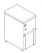 Tritaghiaccio professionale per la produzione di granuli asciutti - Versione nautica Monofase a 60Hz - Produzione oraria Kg 6