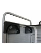 Carrello Porta Faldoni/fascicoli con Chiusura Completa, 4 Ruote diametro cm 12,5 in gomma elastica, Dim. Cm 50x90x90h.  Portata 