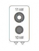 Cucina a gas 2 fuochi da banco in acciaio Inox con piano ermetico - potenza fuochi 1x10kw + 1x11kw - cm 40x90x28h