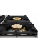 Cucina a gas 2 fuochi da banco in acciaio Inox con piano ermetico - potenza fuochi 1x10kw + 1x11kw - cm 40x90x28h