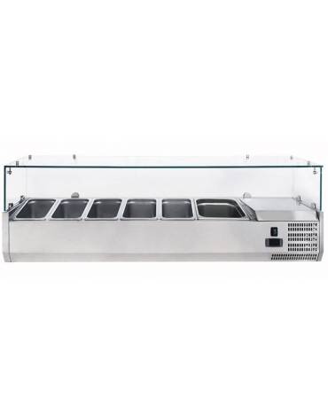 Vetrina refrigerata per pizzeria da cm. 150x38x40h