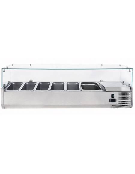 Vetrina refrigerata per pizzeria da cm. 150x38x40h