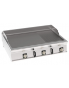 Fry-Top elettrico da banco - piastra 1/3 rigata + 2/3 liscia, zona cottura cm 113x69 - trifase Kw 18 - cm 120x90x28h