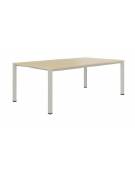 TAVOLO RETTANGOLARE CON STRUTTURA IN METALLO - CM 130x65x53h