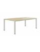 TAVOLO RETTANGOLARE CON GAMBE IN METALLO SEZIONE QUADRATA - CM 160x80x59h - CONFORME AI CAM - PER BAMBINI DI ETA' SOPRA I 6 ANNI
