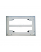 Carrello in Acciaio per Trasporto di 2 Contenitori 400x300 o 1 Contenitore 600x400  - 4 Ruote Girevoli In Gomma - cm 60x40x10h