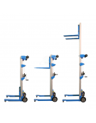 Carrello elevatore manuale in lega di alluminio smontabile - portatile  - h2500 - cm 88,3x63x172h