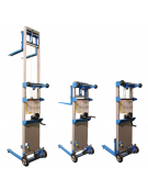 Carrello elevatore manuale in lega di alluminio smontabile - portatile  - h2500 - cm 88,3x63x172h