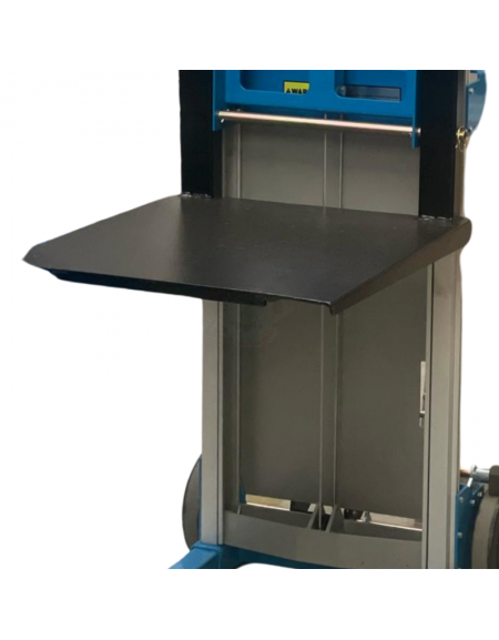 Carrello elevatore manuale in lega di alluminio smontabile - portatile  2 ruote posteriori in gomma nera cuscinetti a sfera Ø 20