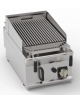 Griglia gas a pietra lavica da banco - 1 griglia inox, superficie cottura cm 46×36 - potenza gas totale Kw 8 - cm 40x70x28h