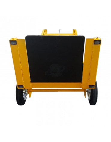 Minisollevatore bidirezionale Trasporta e Solleva, Rullini Applicati alle Forche, sollevamento cm 95 - cm 62x64x129h