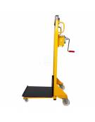 Mini Sollevatore Asservitore 4 Ruote in nylon girevoli, sollevamento cm 90 Dim. cm 57x65x120h Piastra cm 38x43 Portata Kg.120