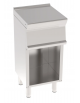 Piano di lavoro neutro in acciaio inox AISI 304 su vano aperto, senza cassetto - cm 40x45x90h