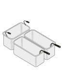 Set cestelli per cuocipasta 1×GN1/3 cm 29x16x20h + 2×GN2/6 cm 29x16x20h
