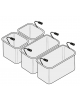 Set cestelli per cuocipasta 2×GN1/3 cm 29x16x20h + 2×GN1/6 cm 14x14x20h