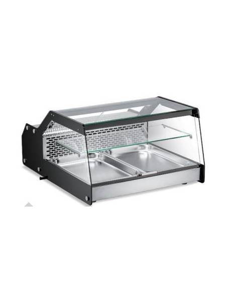 Espositore refrigerato STATICO da appoggio o da incasso - 8 contenitori GN/1X6 mm 785x675x300h