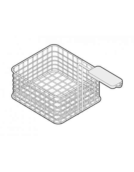 Cestello extra per friggitrici Lt 21 - dimensione cm 28,5x41x12h