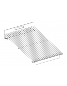 Griglia 1/2 modulo tondino per griglia a pietra lavica