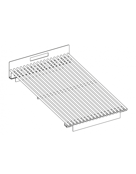 Griglia 1/2 modulo tondino per griglia a pietra lavica