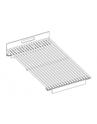 Griglia 1/2 modulo tondino per griglia a pietra lavica