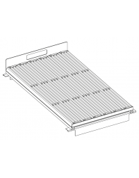 Griglia 1/2 modulo ghisa per griglia a pietra lavica