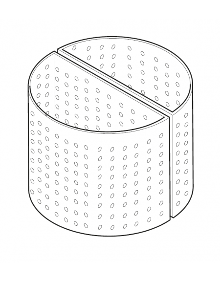 Cesto doppio pasta per pentola Lt 100 - diametro fori mm 3