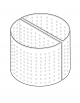 Cesto doppio pasta per pentola Lt 100 - diametro fori mm 3