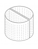 Cesto doppio pasta per pentola Lt 150 - diametro fori mm 3