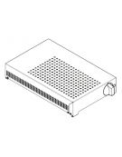 Elemento riscaldante per vano neutro - monofase  Kw 1.3 - cm 32x54x9,5h