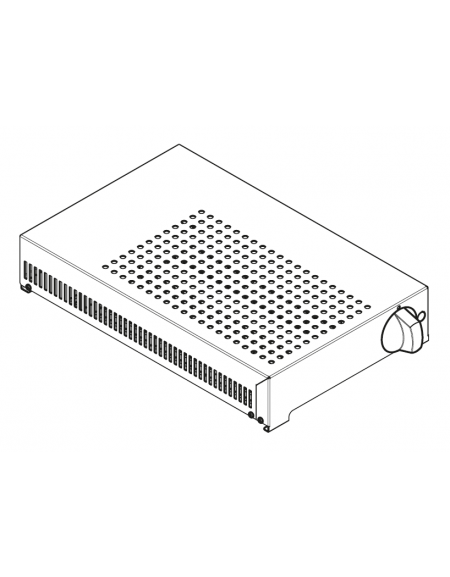 Elemento riscaldante per vano neutro - monofase  Kw 1.3 - cm 32x54x9,5h