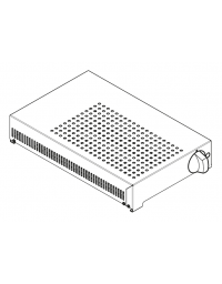 Elemento riscaldante per vano neutro - monofase  Kw 1.3 - cm 32x54x9,5h
