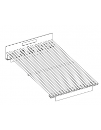 Griglia 1/2 modulo tondino per griglia a pietra lavica