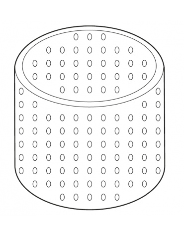 Cesto doppio pasta per pentola Lt 50 - diametro fori mm 3