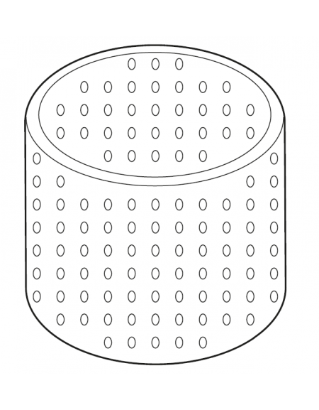 Cesto doppio pasta per pentola Lt 50 - diametro fori mm 3
