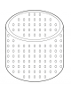 Cesto doppio pasta per pentola Lt 50 - diametro fori mm 3