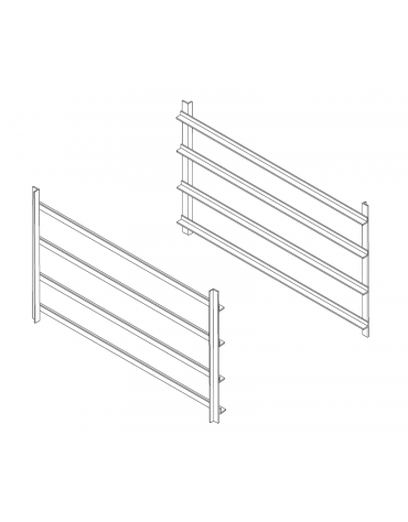 Kit guide griglie GN1/1 solo per vani neutri