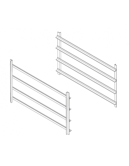 Kit guide griglie GN1/1 solo per vani neutri