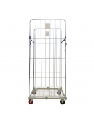Carrello roll container 4 ruote (2 fisse - 2 girevoli) nylon Ø cm 10 - cm  80,5x71x180h