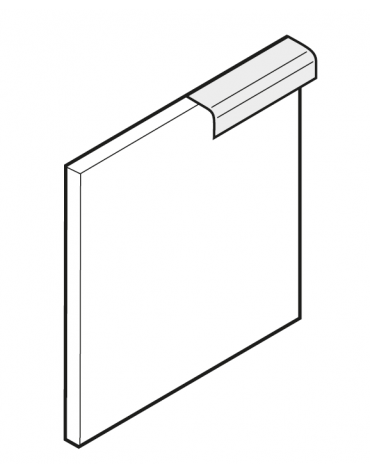 Portina destra/sinistra in acciaio inox
