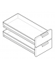 Coppia cassetti GN1/1 - altezza cm 12 - per articoli: DN36346, DN49456, DN36351