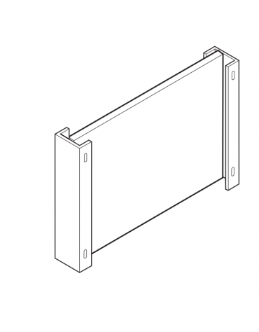Supporti inox applicazione a parete per Salamandra 