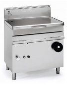 Brasiera a gas ribaltabile con vasca in acciaio inox AISI 304, cap. 50lt - cm 80x70x85h