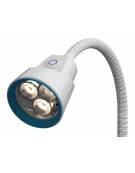 Lampada medicale diagnostica a 3 luci a led da parte muro con braccio flessibile - Intensità luminosa a 50 cm (lux): 60.000 