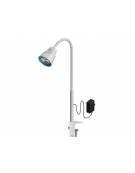Lampada medicale diagnostica a 3 luci a led da tavolo con braccio flessibile - Intensità luminosa a 50 cm (lux): 60.000