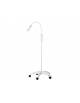 Lampada medicale diagnostica a led su carrello - Intensità luminosa a 50 cm (lux) 50.000 - Braccio flessibile e classe II