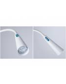 Lampada medicale diagnostica a led su carrello - Intensità luminosa a 50 cm (lux) 25.000 - Braccio flessibile e classe II