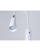 Lampada medicale diagnostica a led su carrello - Intensità luminosa a 50 cm (lux) 25.000 - Braccio flessibile e classe II