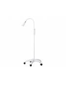 Lampada medicale diagnostica a led su carrello - Intensità luminosa a 50 cm (lux) 25.000 - Braccio flessibile e classe II